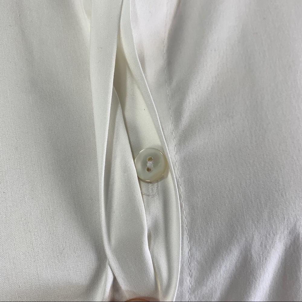 J. Jill White Button Up Shirt Collection Stretch Top Professional Cotton Preppy - Picture 11 of 12
